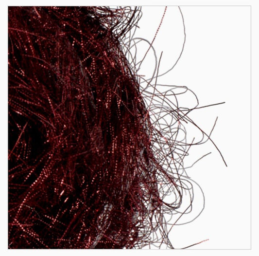 Xmas Dark Red Metallic Angel Hair Bag Decoris Shredded Tinsel 20g Red Hampers