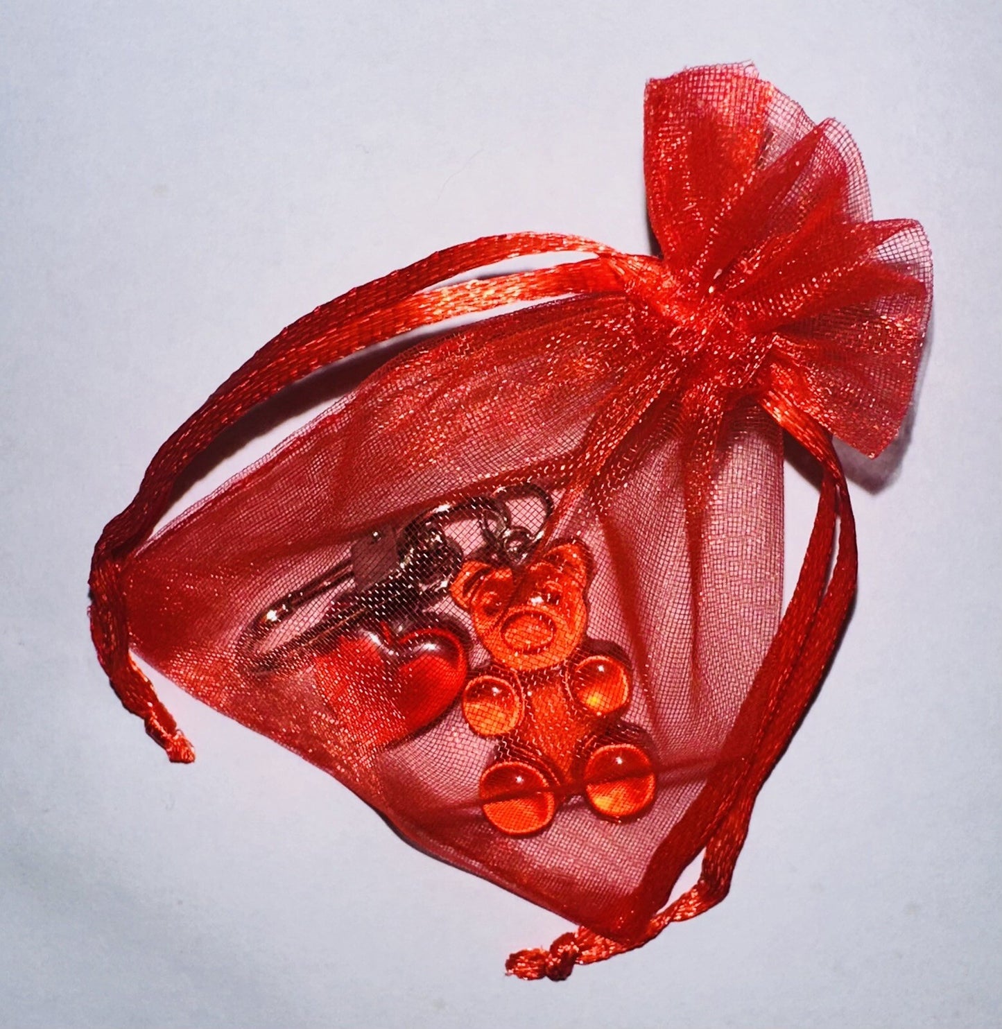 Valentine’s Gummy Bear Key Ring Car Keys Chain Keyring Bear Girlfriend Gift