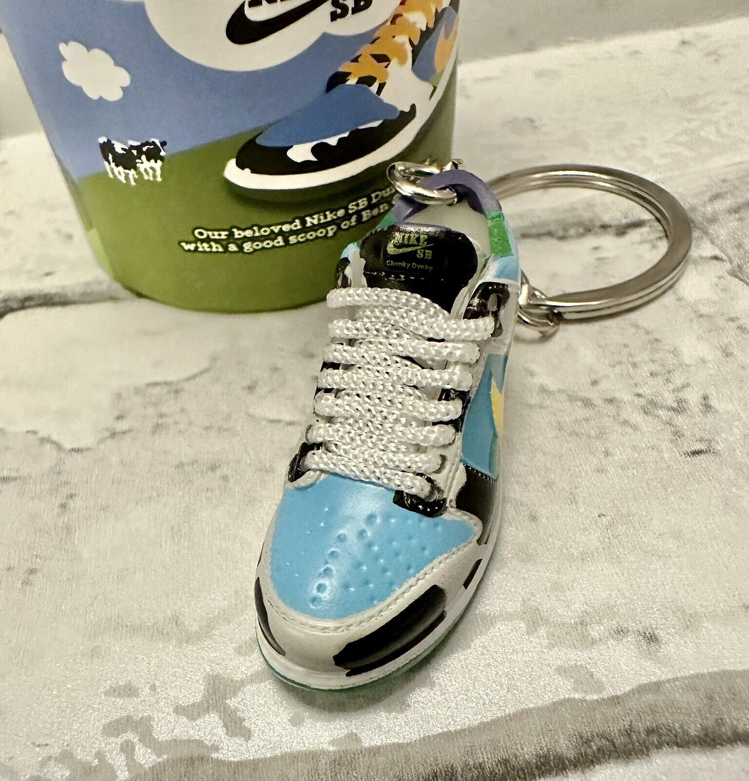 3D Nike Keyring Key Chain Trainer Ben & Jerry’s SB Low Chunky Dunky Dunks Gift