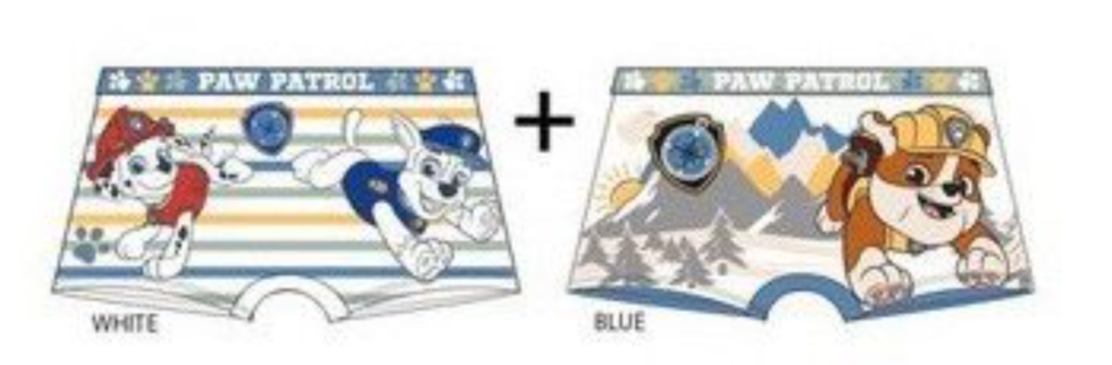 2 x Boxer Shorts Boys Paw Patrol official Trunks Underwear pants cotton Chase 