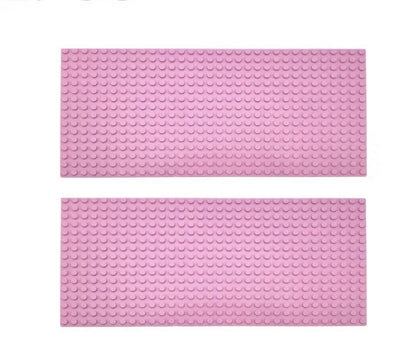 2 X Pink Base Plate 16 x 32 Dots Building Blocks Compatible With Most Brands