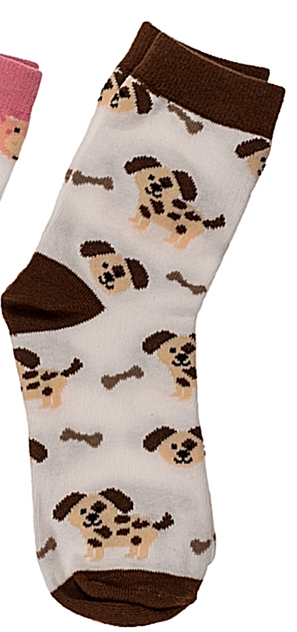 Animal Magic Flannel Socks Xmas Kids pair expanding travel Novelty compact Gift