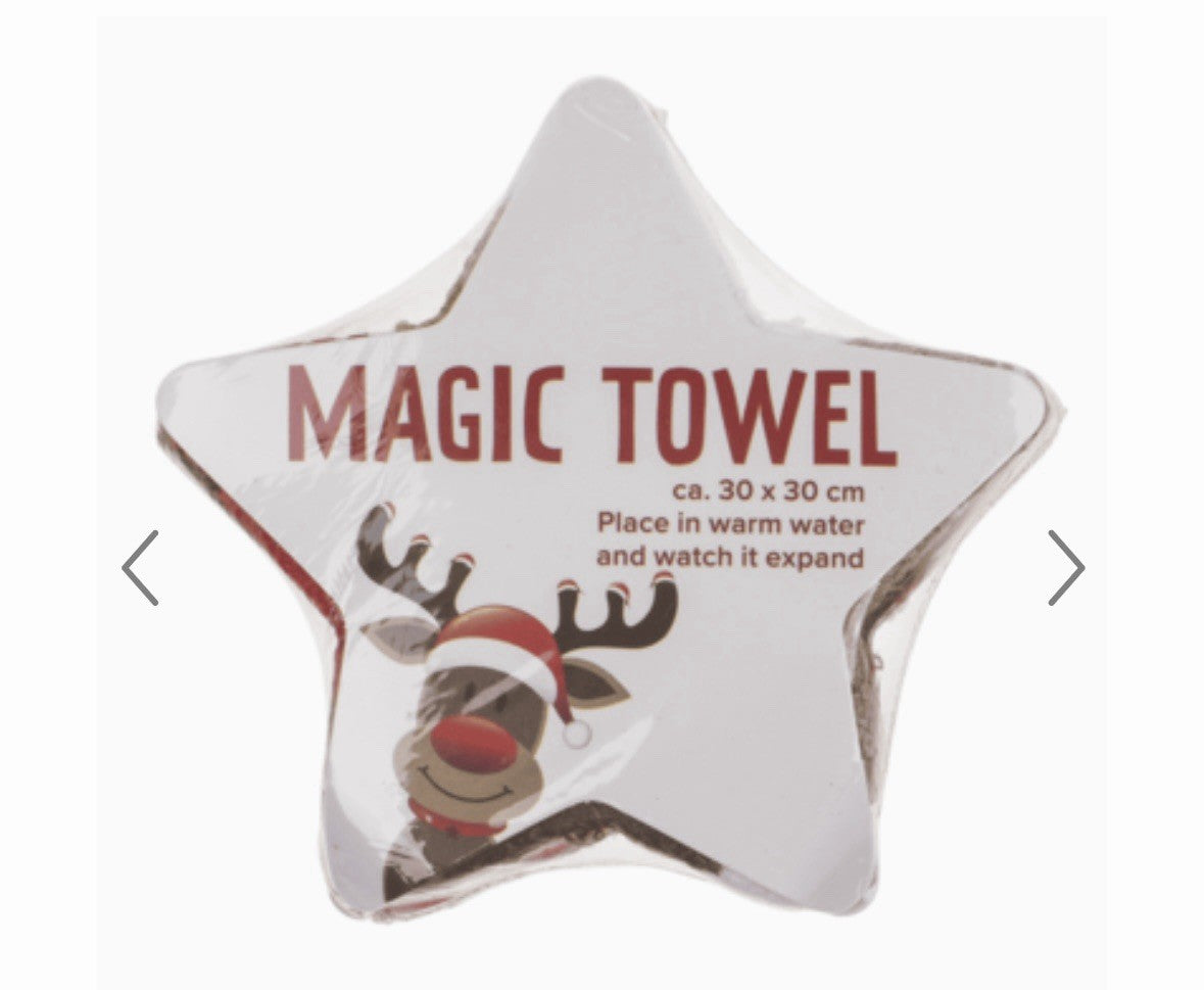 Christmas Magic Flannel Face Santa Rudolph Towel cloth Kids Bath Wash Xmas