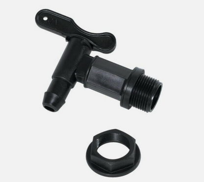 Replacement Water Butt Tap Rain Ward Universal Black Plastic Standard Thread