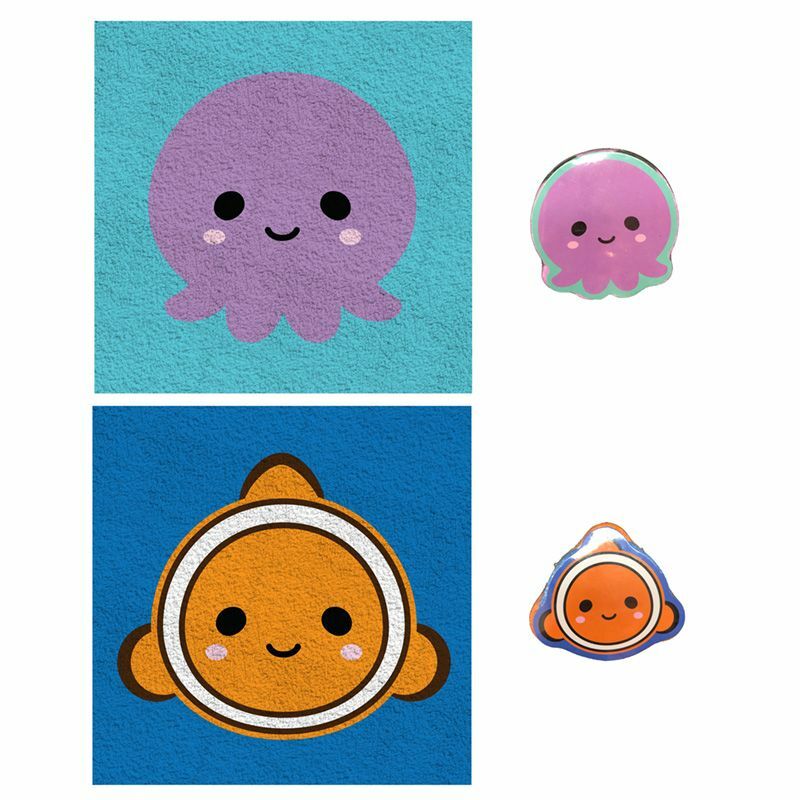 Xmas Kids Octopus Fish magic flannel expanding face towel bath shower gift
