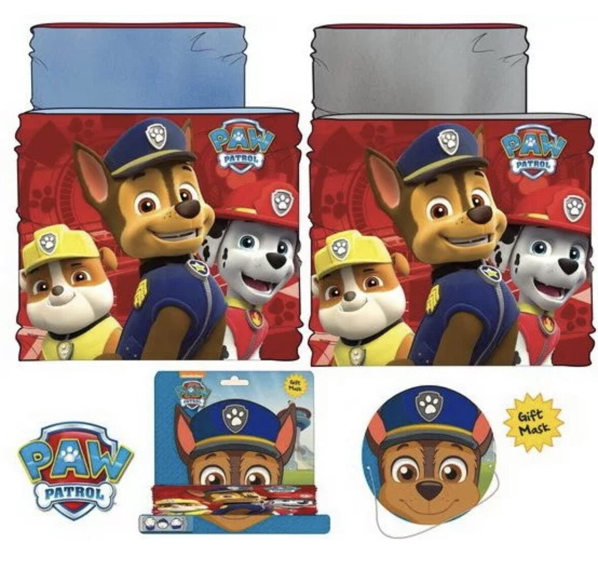 Official PAW Patrol Kids Tube Scarf Snood fleece neck Warmer Winter Gift Xmas
