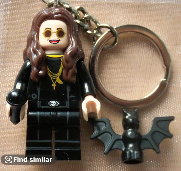Rock Music Ozzy Osbourne Minifigure Bat Black Mini Figure Heavy Rock Band