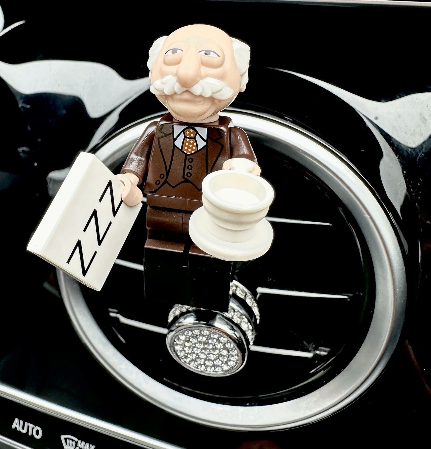 The Muppets Kermit Custom Lego Car Air Freshener Mini Figure Clip Vent  71033