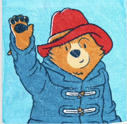 Kids Paddington Bear magic flannel expanding face towel bath wash Christmas Gift