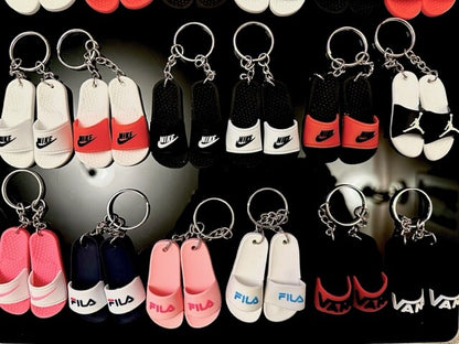 Nike Sliders flipflop Keyring Summer Adidas Air Jordans Fila Vans gift Shoe box