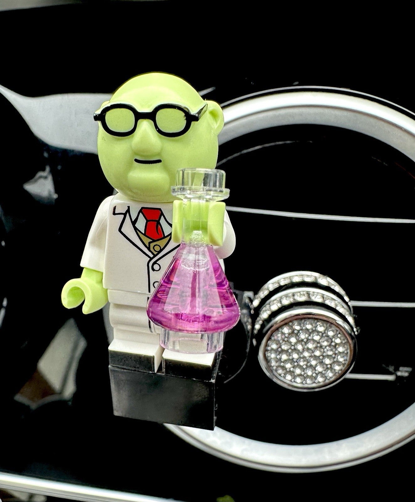 The Muppets Kermit Custom Lego Car Air Freshener Mini Figure Clip Vent  71033
