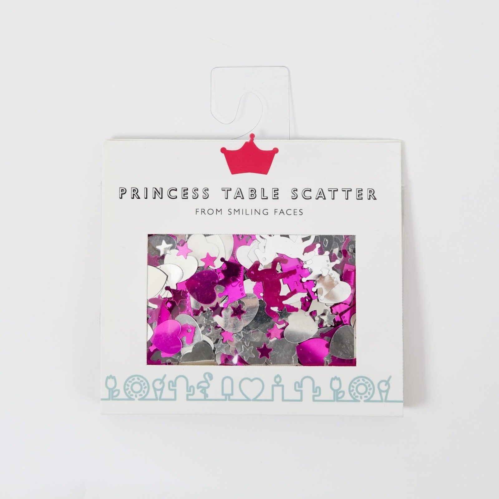 Pink Princess Table Confetti Birthday Party Scatter Hearts Unicorn Sparkle foil