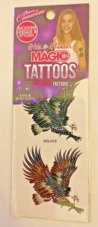 Temporary Halloween Tattoo scary spider skull cobra snake body arm art horror