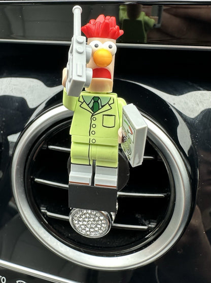 The Muppets Kermit Custom Lego Car Air Freshener Mini Figure Clip Vent  71033