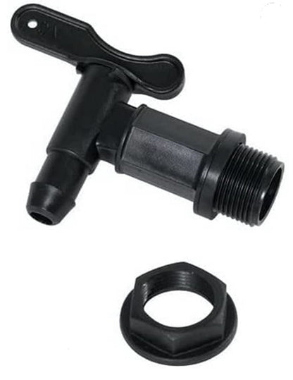 Plastic Water Butt Tap 3/4 Universal Rain Tank Home Brew Hozelock strata ward UK