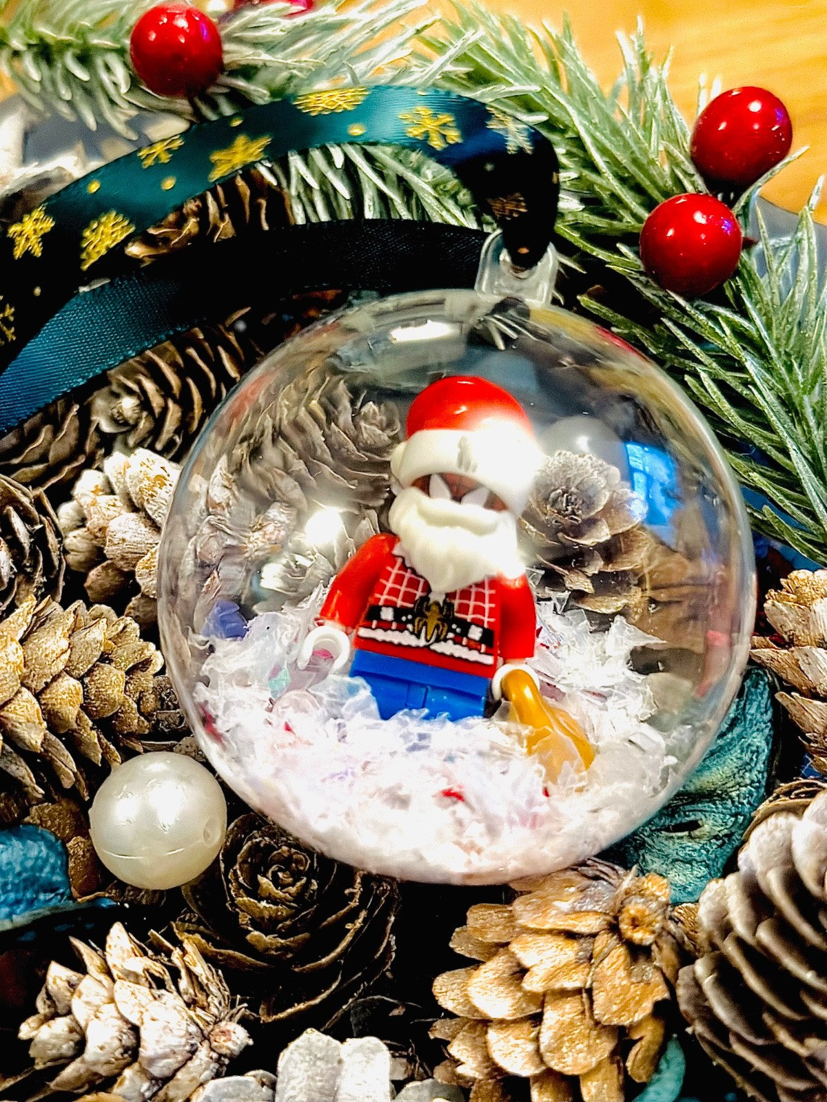 Christmas Marvel Mini Figure Bauble Hanging Snowflake Tree 3D Spiderman Handmade