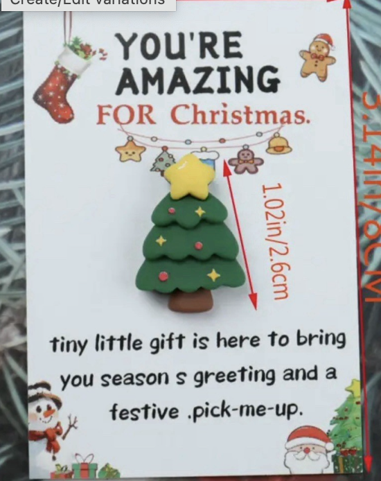 Christmas Gift Pocket Hug Your Amazing Santa Reindeer In Card Gift Secret Santa