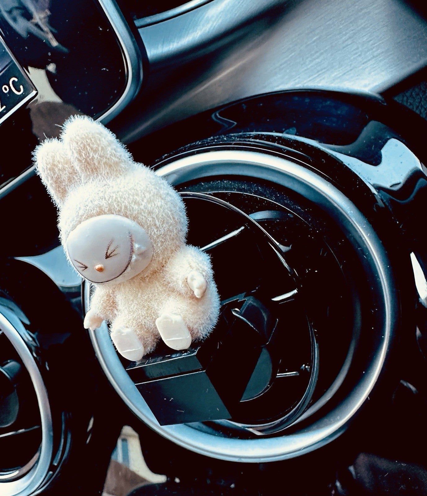 3D Monster Labububu Air Freshener Mini Figure flock Car Clip Vent Scent  Gift