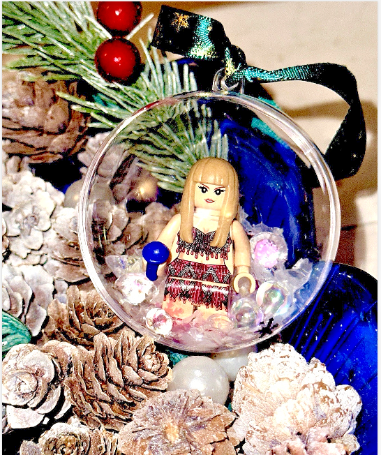 Christmas Taylor Mini Figure Bauble Hanging Snowflake Tree 3D Eras Tour Handmade