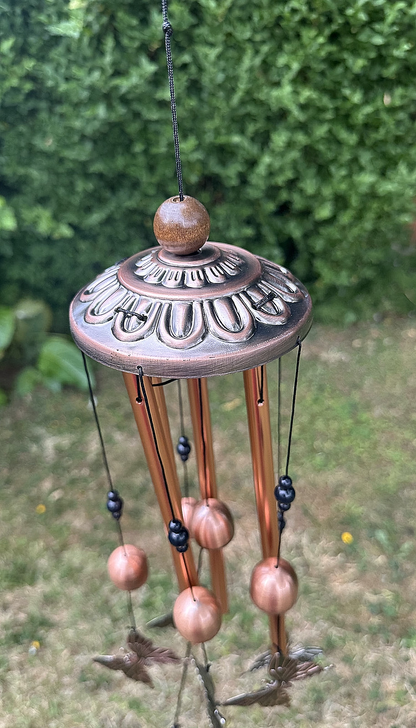 Animal Cat Dog Wind Chime Turtle Butterfly Outdoor Metal Home Patio Porch Garden
