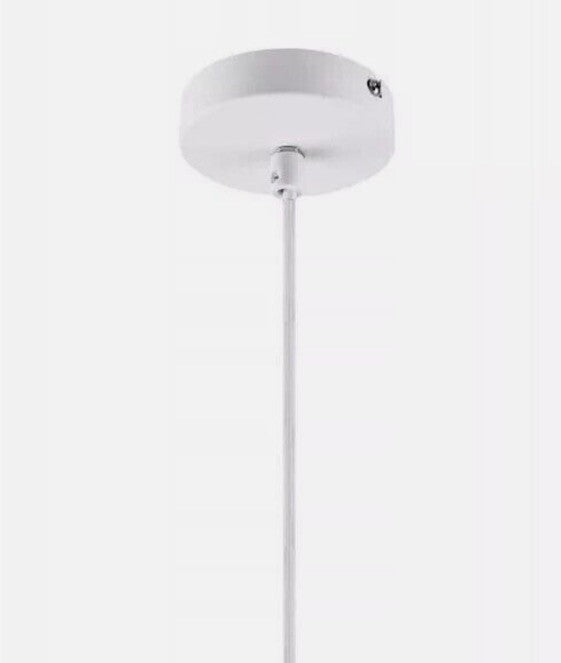 B & Q Pendant Ceiling Light Shade Matt White Wood Arraqis Modern Lamp Good Home