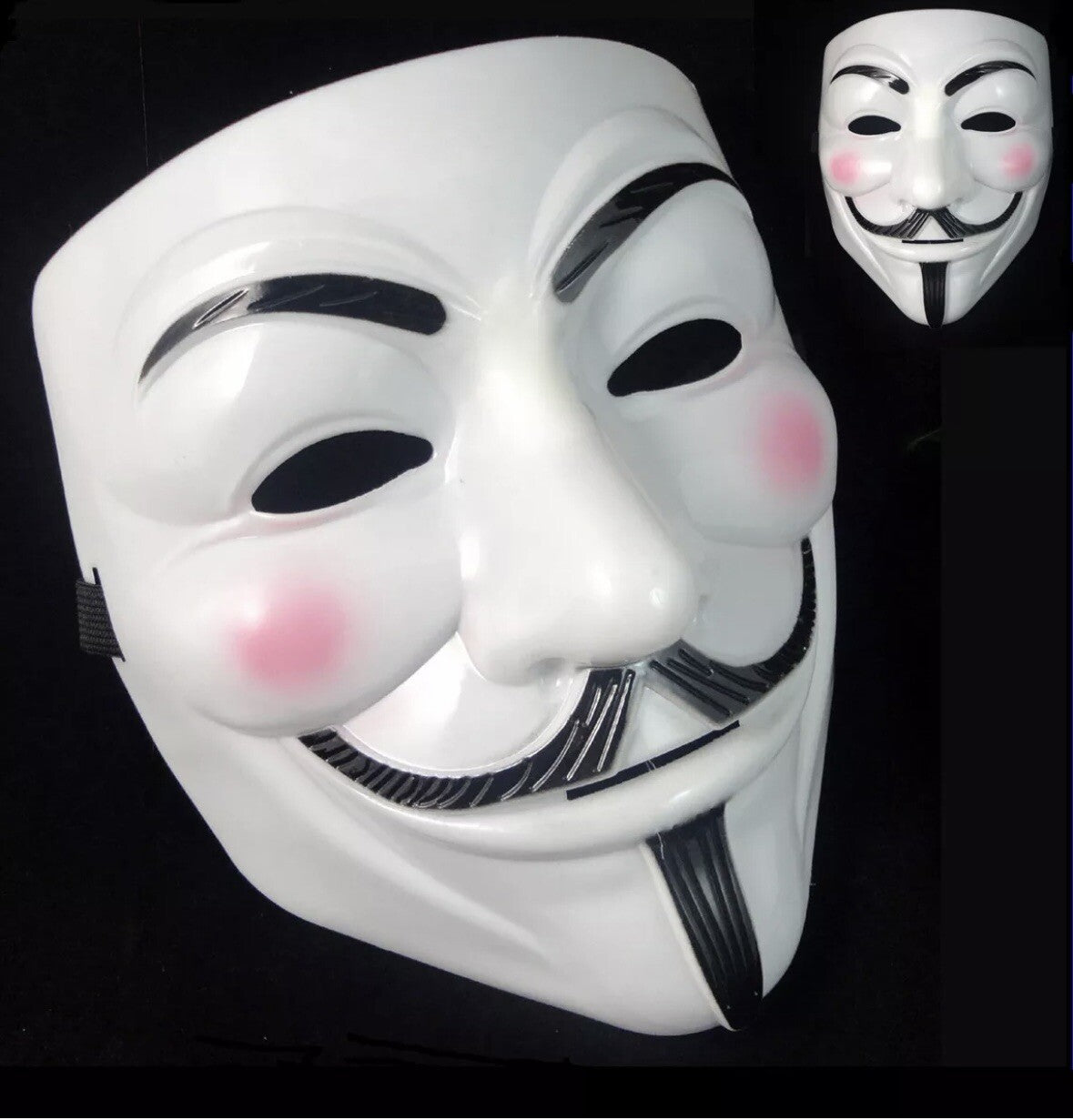 Anonymous Halloween Face Mask Hacker V Vendetta Guy Faulks Fancy Dress Party