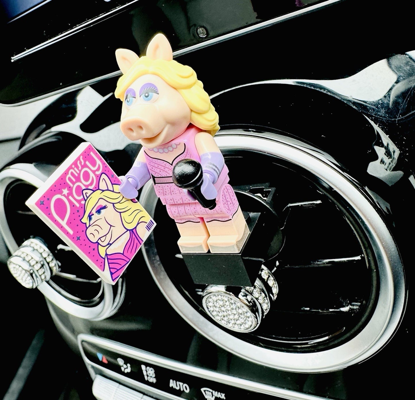 The Muppets Kermit Custom Lego Car Air Freshener Mini Figure Clip Vent  71033