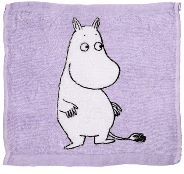 Xmas Moomins Magic flannel cloth Kids wash bath shower travel towel Pink Lilac