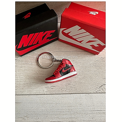 Mini Nike Keyring Sneakers 🔥3D Jordan 1 keychain Trainer Sports Shoe & gift box