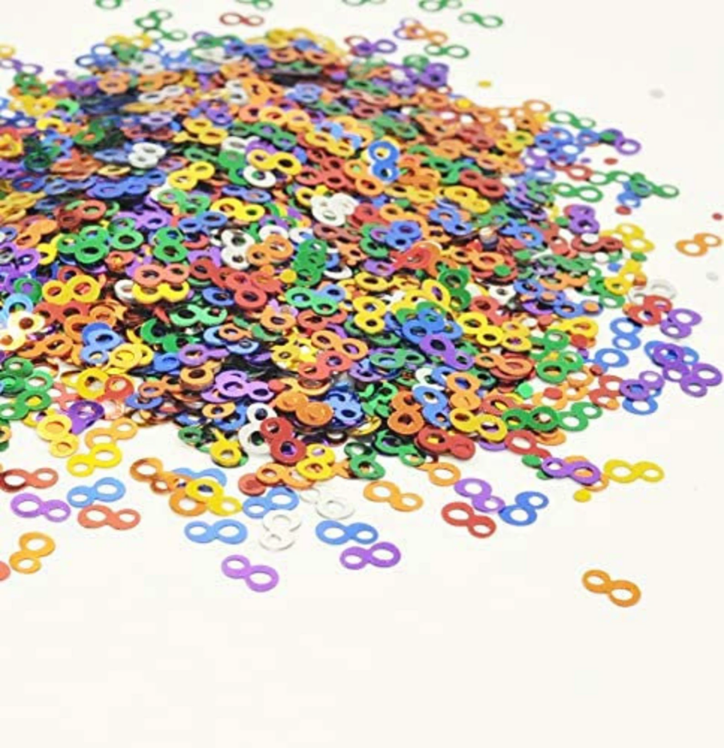 Multicolour Birthday Party Table Confetti Decorations Age 2,3,4,5,6,7,8,9,10 80 