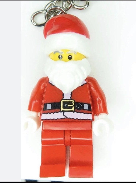 MINI FIGURE CHRISTMAS SANTA CLAUSE SECRET KEYRING KEYCHAIN GIFT STOCKING FILLER