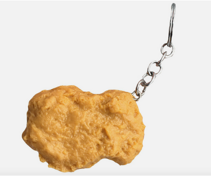 Chicken Nugget Keyring McDonalds KFC Wings Novelty Funny Joke Key Chain Foodie
