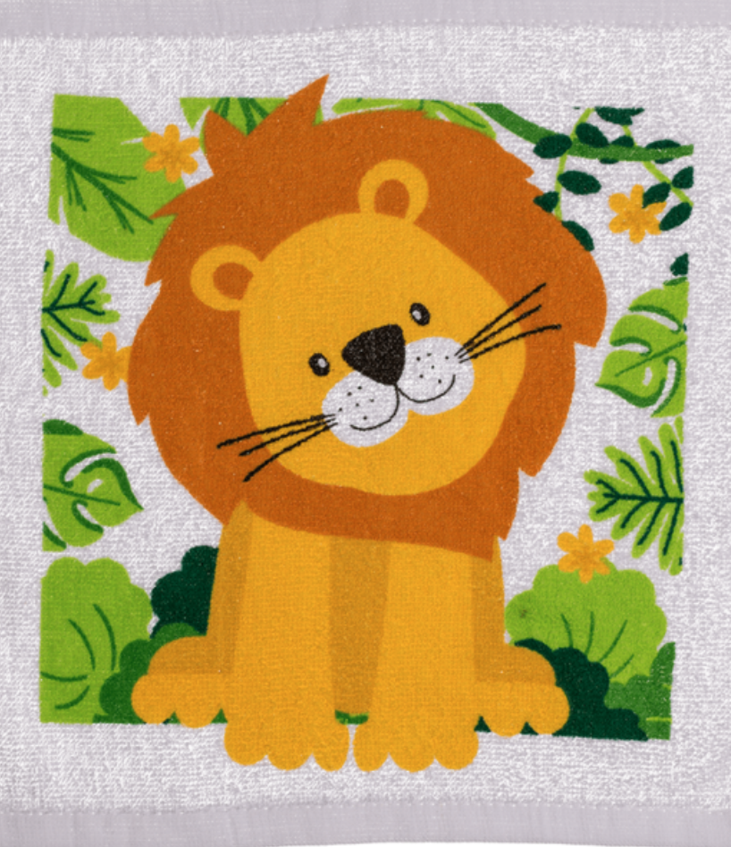 Xmas Safari Zoo Animals Magic Flannel Towel Kids Wash Face Cloth Monkey Bath
