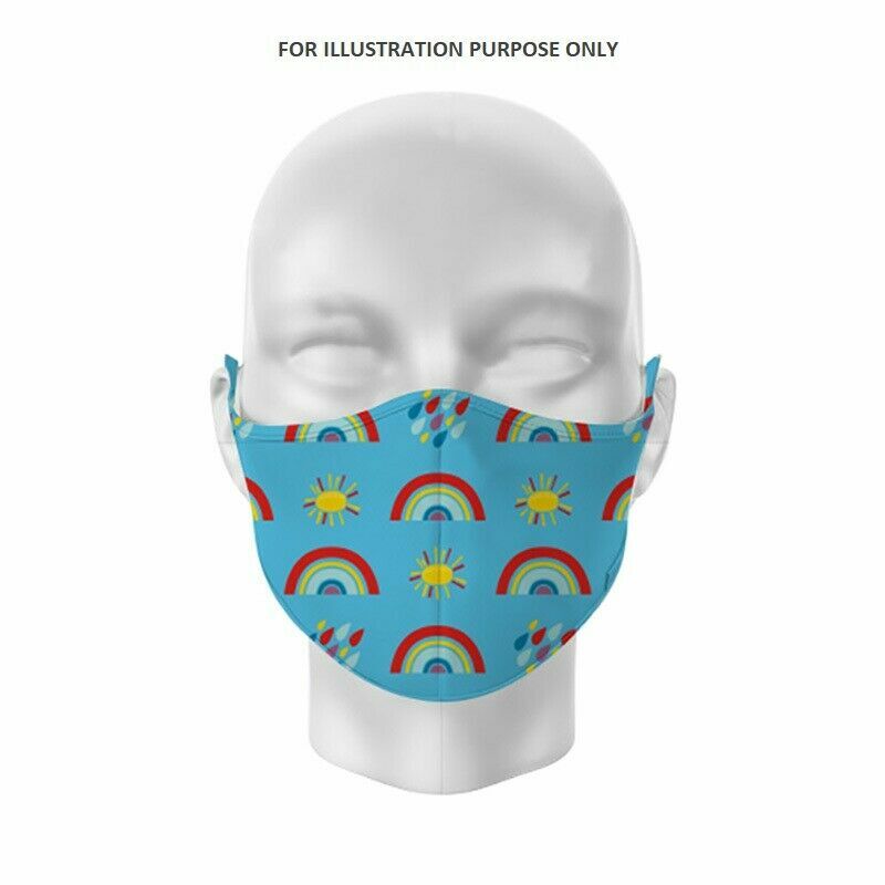 Kids Face Mask Dinosaur Monster Washable Protective Reusable space rainbow sea