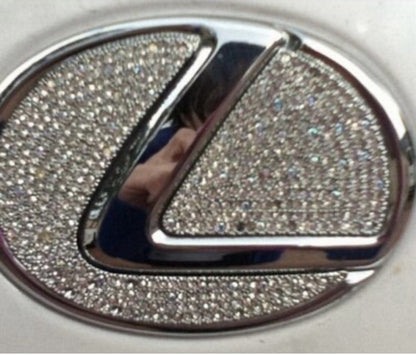 Car Lexus Steering Wheel Trim Rhinestone Crystal Diamond Emblem Sticker Logo
