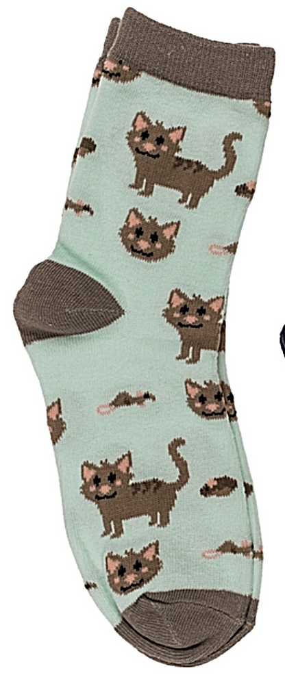 Animal Magic Flannel Socks Xmas Kids pair expanding travel Novelty compact Gift
