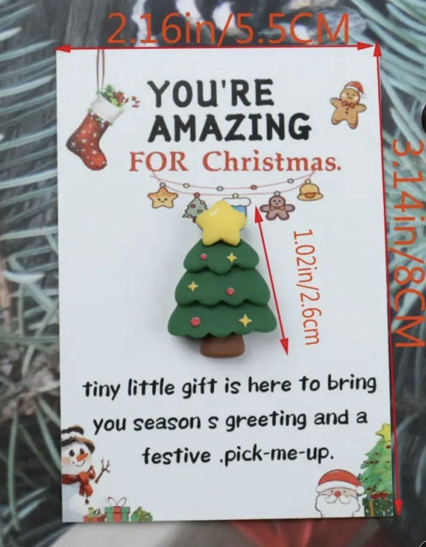 Christmas Gift Pocket Hug Your Amazing Santa Reindeer In Card Gift Secret Santa