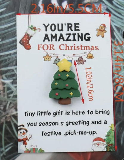 Christmas Gift Pocket Hug Your Amazing Santa Reindeer In Card Gift Secret Santa