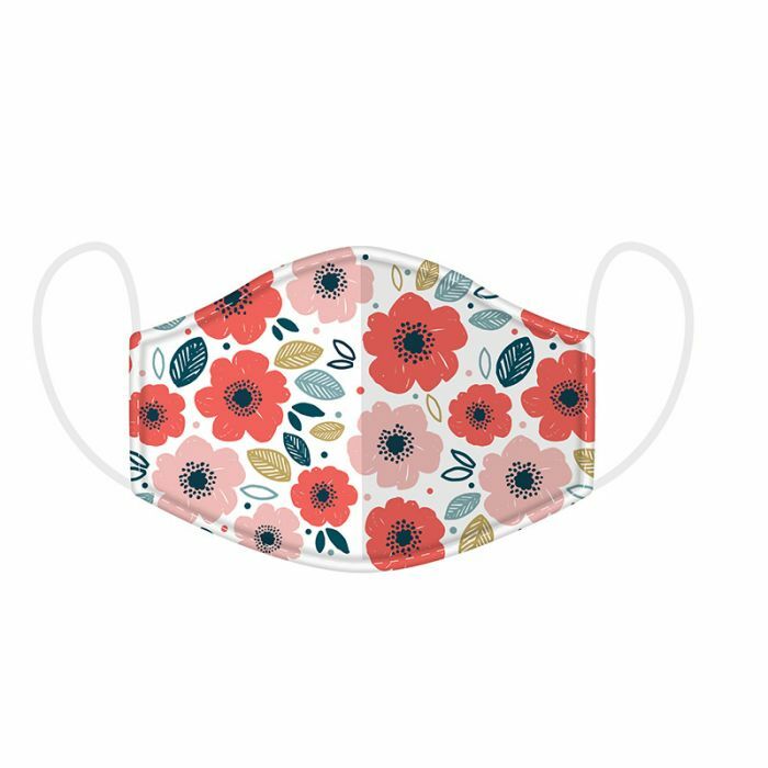 Adult Face Mask Reusable Washable Protective Breathable Covering Large Flower