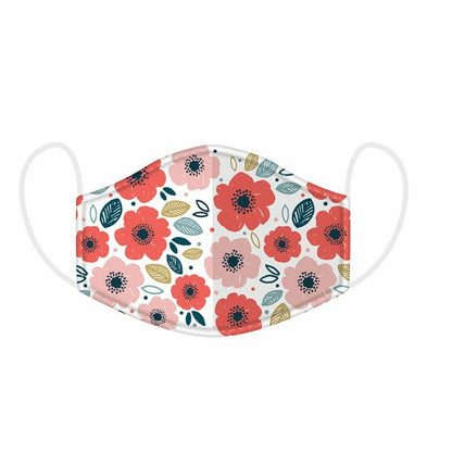 Adult Face Mask Reusable Washable Protective Breathable Covering Large Flower