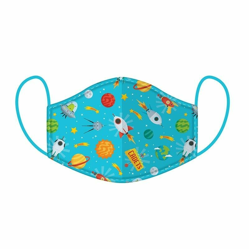 Kids Face Mask Dinosaur Monster Washable Protective Reusable space rainbow sea