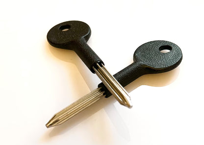 SPARE STAR SECURITY KEY Chubb Rack Bolt Door Window Lock Replace Lost black TDHS