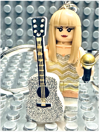 Cute Taylor Inspired 3D Mini Figure Keyring Keychain Eras Gift Music Pop Singer
