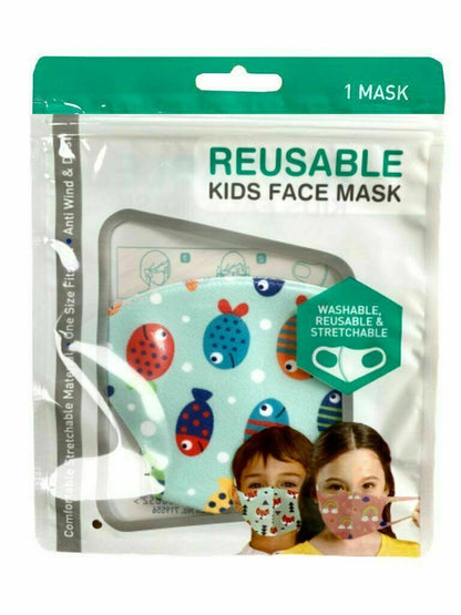 Kids Face Mask Dinosaur Monster Washable Protective Reusable space rainbow sea