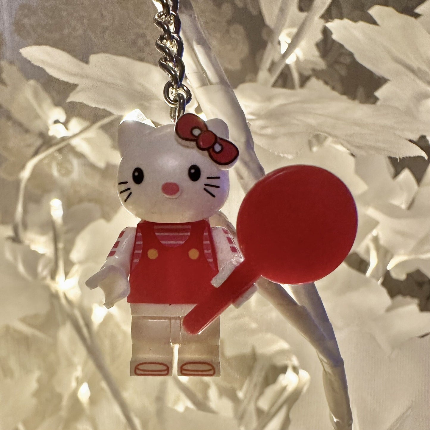 Hello Kitty Red Keyring Brick Cat Keychain Bag Charm Gift Car Key Cartoon Anime