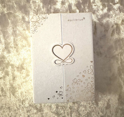 Ladies Valentines Necklace Earrings Jewellery Box Gift Set Silver Rose Gold