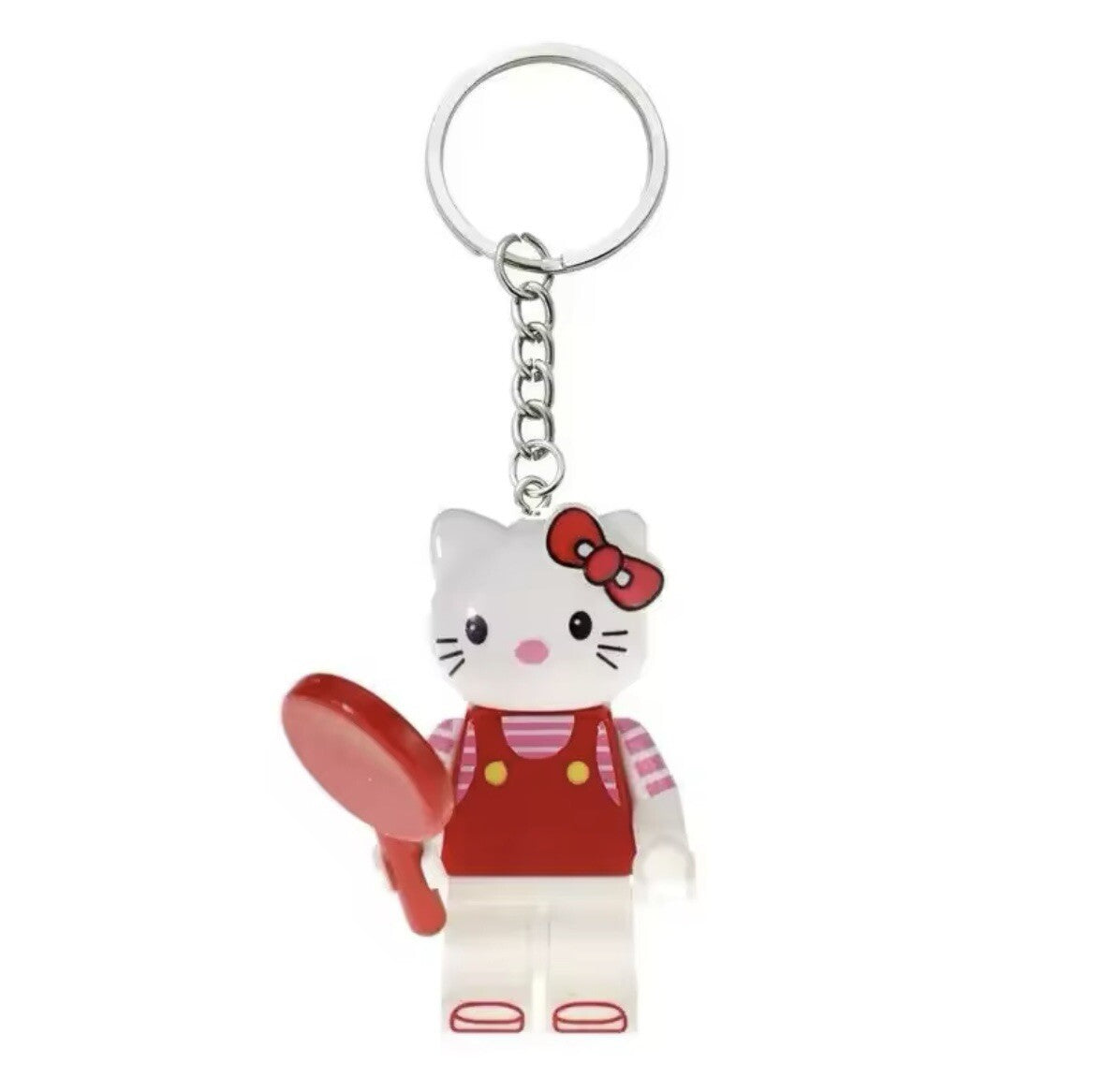 Hello Kitty Red Keyring Brick Cat Keychain Bag Charm Gift Car Key Cartoon Anime