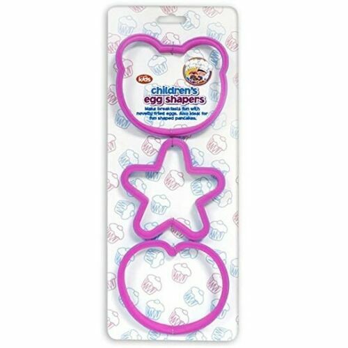 Kids Fried Poacher Egg Shapers Teddy Heart Star Pancake Mould Pan Cook Egg