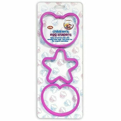 Kids Fried Poacher Egg Shapers Teddy Heart Star Pancake Mould Pan Cook Egg