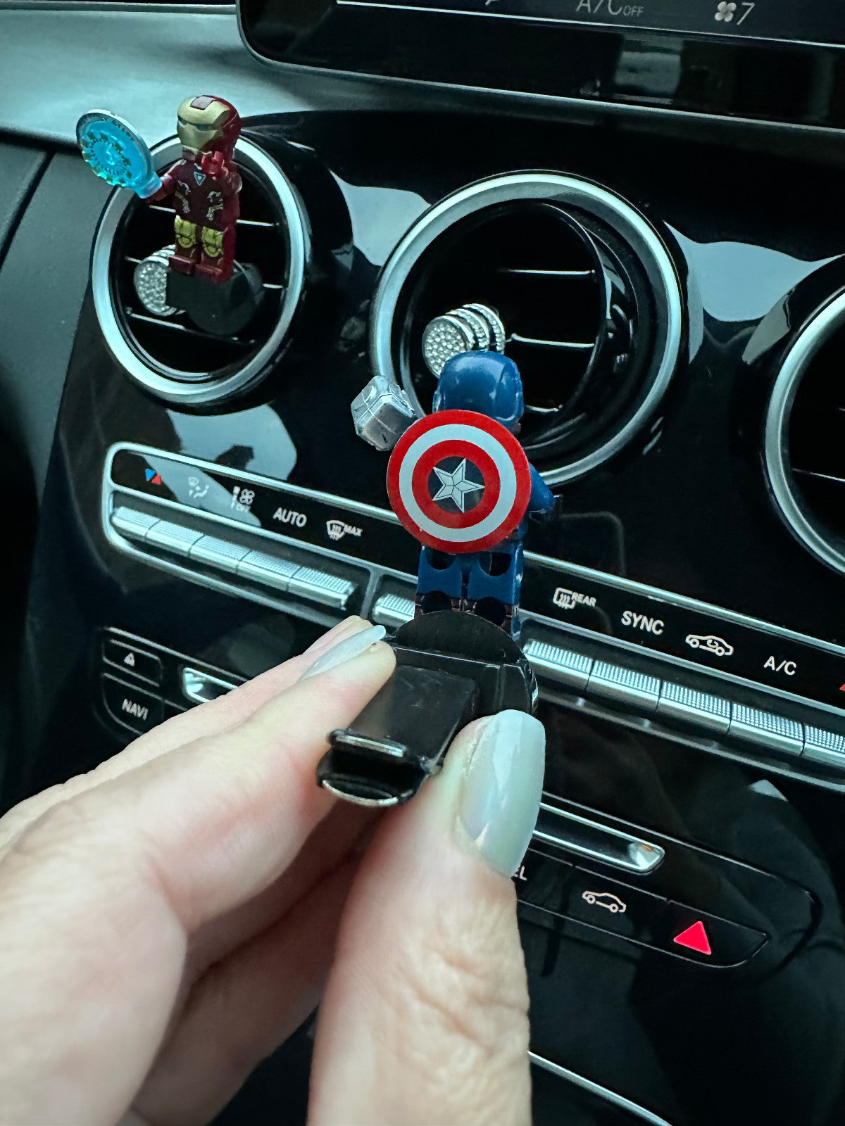 Marvel Hulk Thor Air Freshener Mini Figure Car Clip Vent Scent Fathers Day Gift